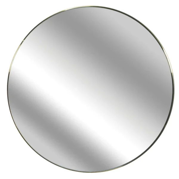 TOILINUX Miroir Extra Plat Rond Diam 55 Cm – Doré soldes en ligne 1