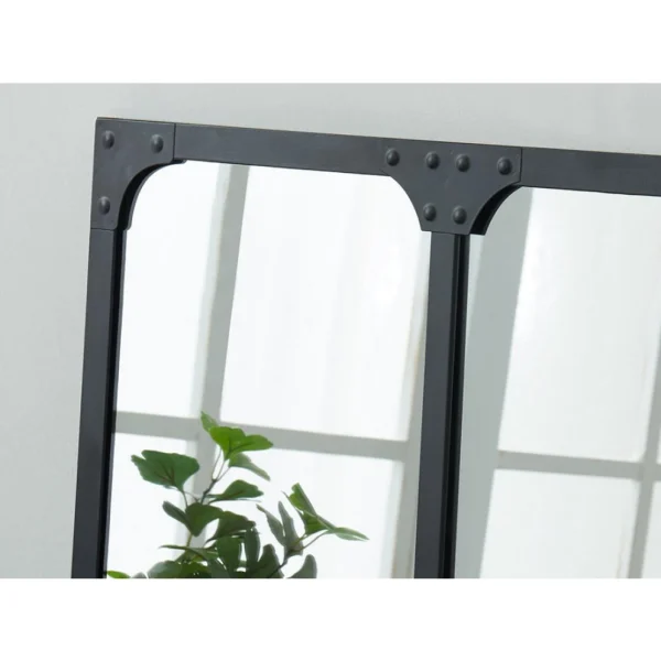 Vente-unique Miroir Fenêtre Atelier Style Industriel NORWICH – Fer – 3 Bandes – L…. le grand escompte 6
