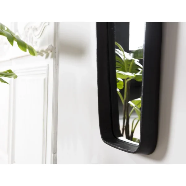 excellente qualité MACABANE Miroir JONAS Aluminium Noir 31 X 174 Cm 8