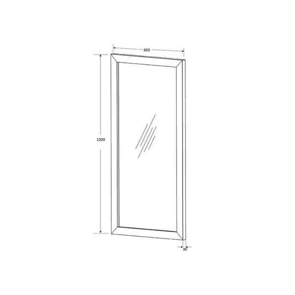 Vente-unique Miroir Rectangulaire En Teck Clair – 60 X 120 Cm – AMLAPURA grossiste en ligne 5