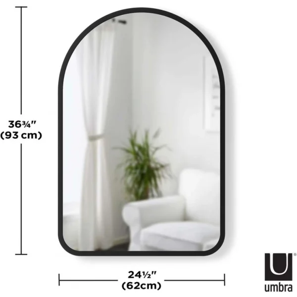 Umbra Miroir Mural Cintré 86 X 91 Cm Hub. pas cher en ligne 4
