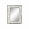 magasin en ligne france Miroir Mural DKD Home Decor Blanc Bois Toile (60 X 2.5 X 80 Cm) 17
