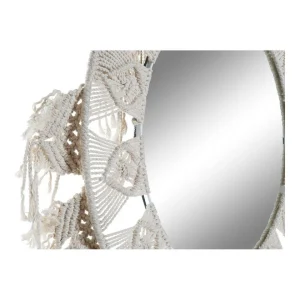soldes magasin Miroir Mural DKD Home Decor Blanc Coton (75 X 2 X 75 Cm) 8