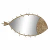 Miroir Mural DKD Home Decor Miroir Naturel Rotin Poisson (53 X 3 X 29 … Dernières Nouveautés 16