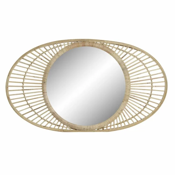 meilleure qualité Miroir Mural DKD Home Decor Miroir Rotin (82 X 3.5 X 48 Cm) 1