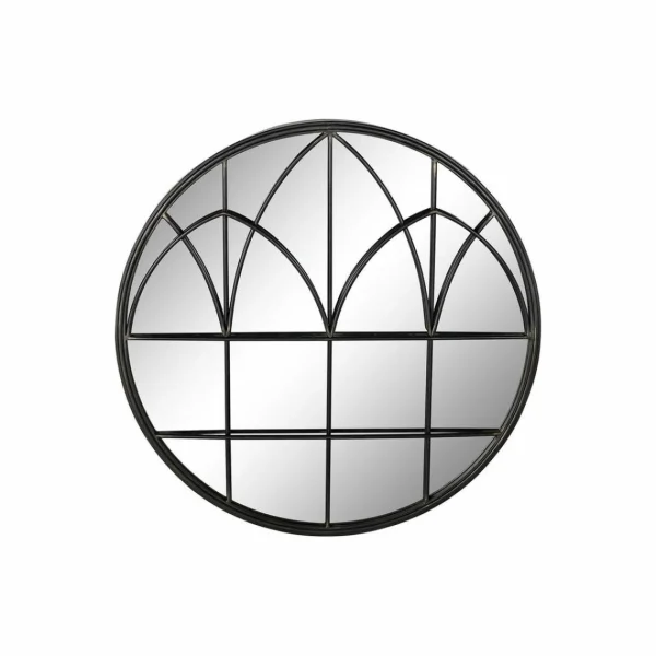 garantie de qualité Miroir Mural DKD Home Decor Noir Métal (76 X 4 X 76 Cm) 1
