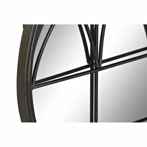 garantie de qualité Miroir Mural DKD Home Decor Noir Métal (76 X 4 X 76 Cm) 7