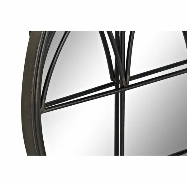 garantie de qualité Miroir Mural DKD Home Decor Noir Métal (76 X 4 X 76 Cm) 3