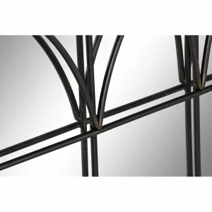 garantie de qualité Miroir Mural DKD Home Decor Noir Métal (76 X 4 X 76 Cm) 9
