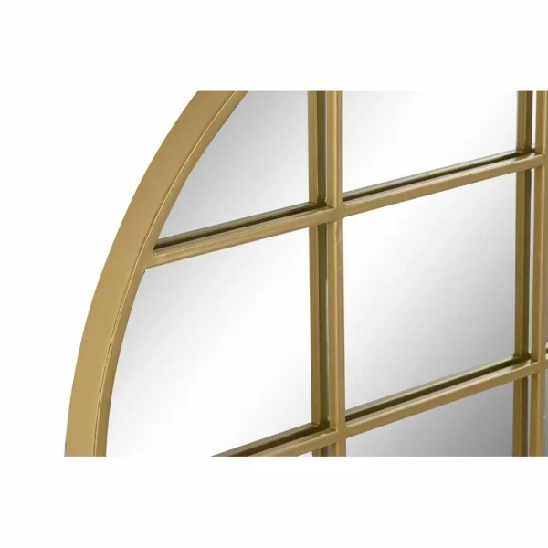 Miroir Mural DKD Home Decor Verre Doré Fenêtres Fer (60 X 2,5 X 60 C… marque pas cher 3
