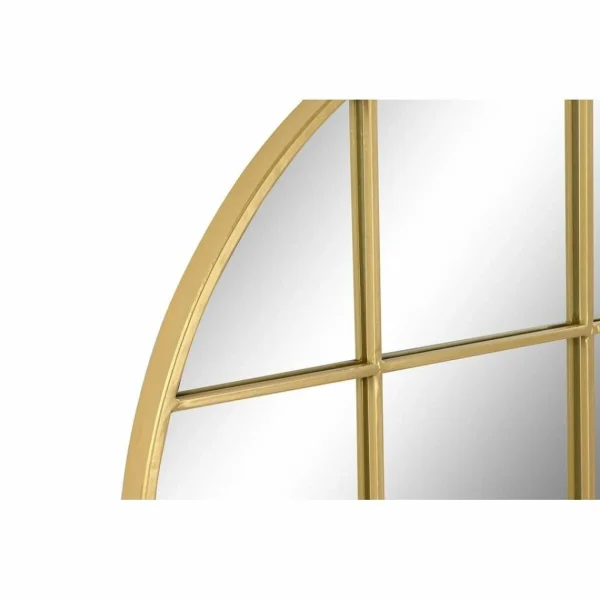 officiel Miroir Mural DKD Home Decor Verre Doré Fenêtres Fer (80 X 2,5 X 80 C… 3