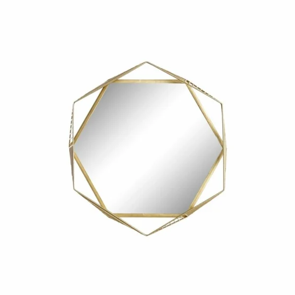 Dernières Nouveautés Miroir Mural DKD Home Decor Verre Doré Fer (54 X 5 X 47 Cm) 1