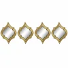 Miroir Mural DKD Home Decor Verre Doré Résine (20 X 2.2 X 28 Cm) (4 … grande promotion 17