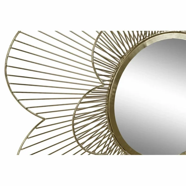 Miroir Mural DKD Home Decor Verre Fer Doré (80 X 80 X 8 Cm) france 3