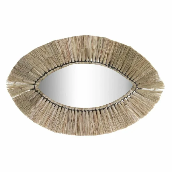 magasins pour Miroir Mural DKD Home Decor Verre Naturel Jute (54 X 3 X 34 Cm) 1