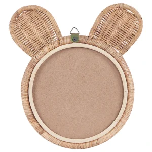 Beliani Miroir Mural Ours En Rotin Naturel ø 20 Cm ASHANTI Achat 10