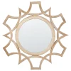 soldes pas cher Beliani Miroir Mural Rond Bois Clair ø 60 Cm ZAPOPAN 14