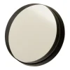 Paris Prix Miroir Mural Rond Déco Bord Métal 40cm Noir outlet soldes 19