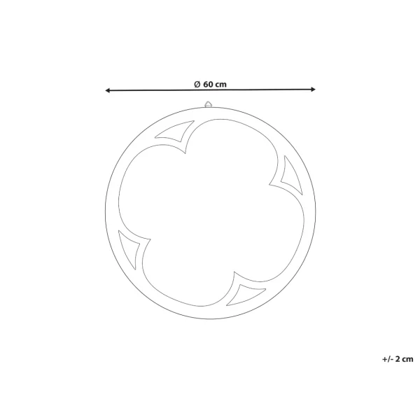 Beliani Miroir Mural Rond ø 60 Cm Bois Clair MONCLOVA achetez 3