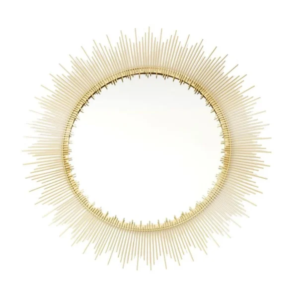 soldes Paris Prix Miroir Mural Soleil Design Royal 60cm Or 1