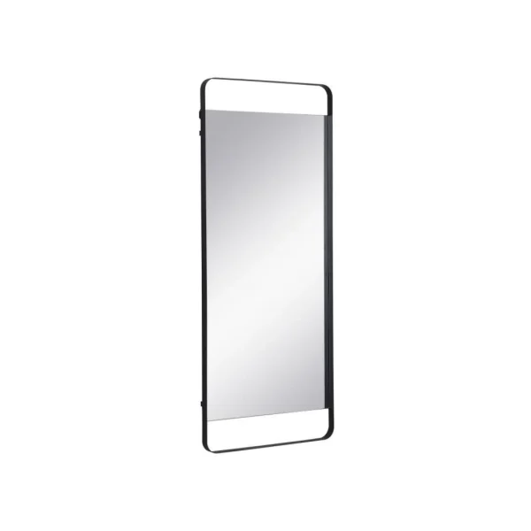 Vente-unique Miroir Mural En Métal – L.50 X H.120 Cm – Noir – VAMBA marques de renommée 3