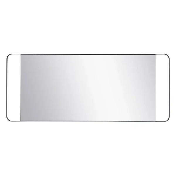 Vente-unique Miroir Mural En Métal – L.50 X H.120 Cm – Noir – VAMBA marques de renommée 6