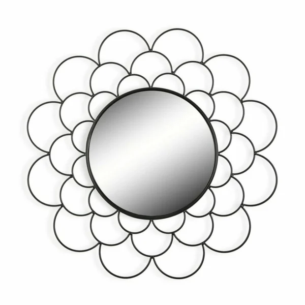 Miroir Mural Versa Noir Métal (1,2 X 36 X 36 Cm) Livraison gratuite 1