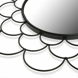 Miroir Mural Versa Noir Métal (1,2 X 36 X 36 Cm) Livraison gratuite 7