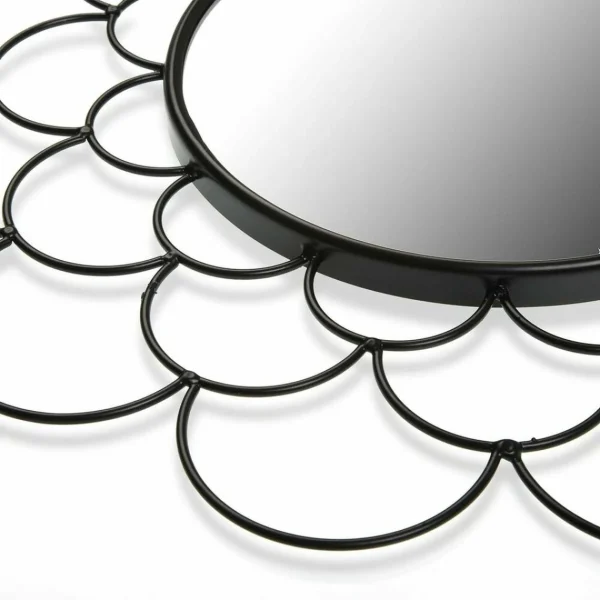 Miroir Mural Versa Noir Métal (1,2 X 36 X 36 Cm) Livraison gratuite 3