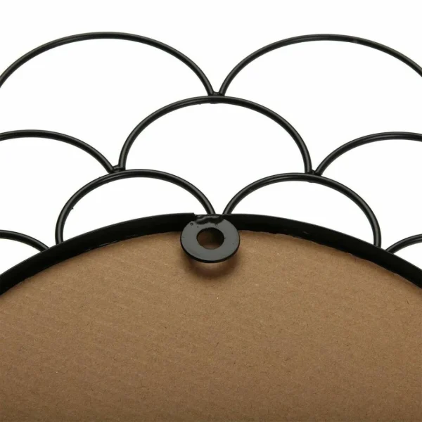 Miroir Mural Versa Noir Métal (1,2 X 36 X 36 Cm) Livraison gratuite 4