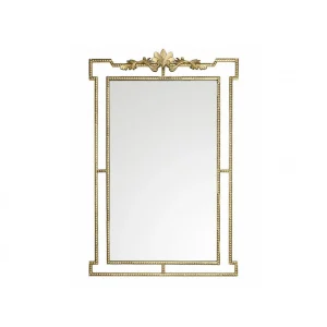 Vente-unique Miroir En Métal PALATINE – L. 100 X H. 148 Cm -Doré Antique soldes pas cher 11