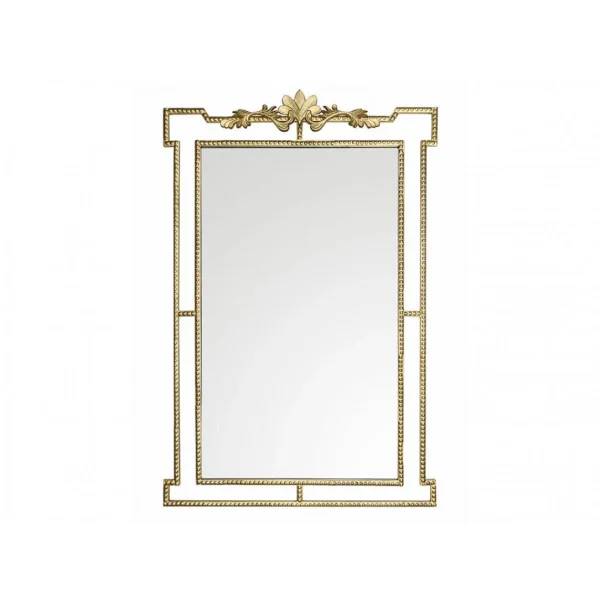 Vente-unique Miroir En Métal PALATINE – L. 100 X H. 148 Cm -Doré Antique soldes pas cher 4