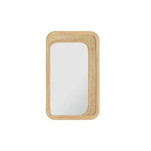 Pas Cher Magasin Soldes Vente-unique Miroir Ethnique Cannage En Rotin Et Bambou MELANIE – L.61 X H. 101 Cm … 9