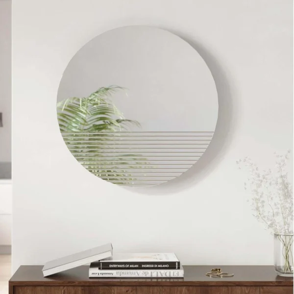 Umbra Miroir Rond Effet Strié 61 Cm Ridge. REMISE allant jusqu. 3