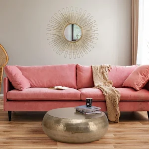 vente en ligne WOMO-DESIGN Miroir Soleil Doré Cadre Métallique Design Décoratif Bogota 80 Cm W… 12