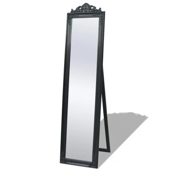 SANS MARQUE Miroir Sur Pied Style Baroque 160 X 40 Cm Noir – Noir REMISE allant 1