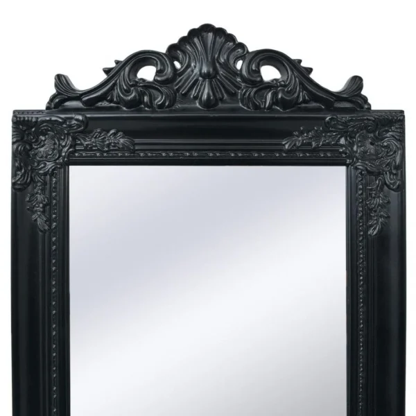 SANS MARQUE Miroir Sur Pied Style Baroque 160 X 40 Cm Noir – Noir REMISE allant 3
