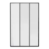 TOILINUX Miroir XXL Style Verrière En 3 Parties En Métal – Noir vente en ligne 7