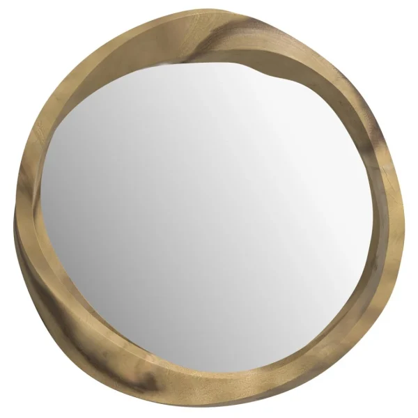 REMISE allant Rendez Vous Déco Miroir Yong En Bois Clair De Suar D53 Cm 1