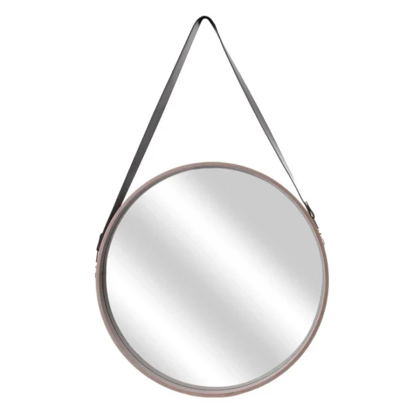 TOILINUX Miron Rond à Suspendre Avec Une Anse – Diam. 50 Cm. – Beige ﻿soldes 1