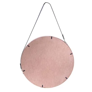 TOILINUX Miron Rond à Suspendre Avec Une Anse – Diam. 50 Cm. – Beige ﻿soldes 15