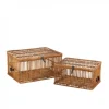 Dansmamaison Set De 2 Coffre Rotin Miel Jaune – L 77 X L 57 X H 39 Cm Satisfait ou Remboursé 14
