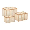 Atmosphera, Createur D’Interieur Set De 3 Malles De Rangement Cannage En Rotin magasins pour 5