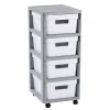 Curver Tour 4 Tiroirs Infinity 10 Litres Blanc Gris achetez 5
