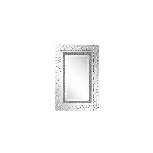 Beliani Miroir Mural Argenté 60 X 90 Cm PABU – Argent france 1