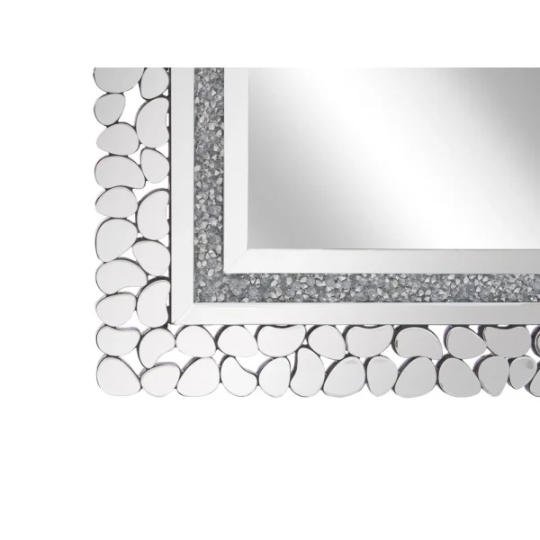 Beliani Miroir Mural Argenté 60 X 90 Cm PABU – Argent france 5