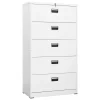 VidaXL Classeur Blanc 90x46x164 Cm Acier pas cher 7
