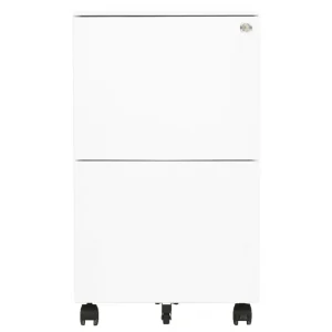 VidaXL Classeur Mobile Blanc 39x45x67 Cm Acier soldes 11