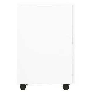 VidaXL Classeur Mobile Blanc 39x45x67 Cm Acier soldes 13