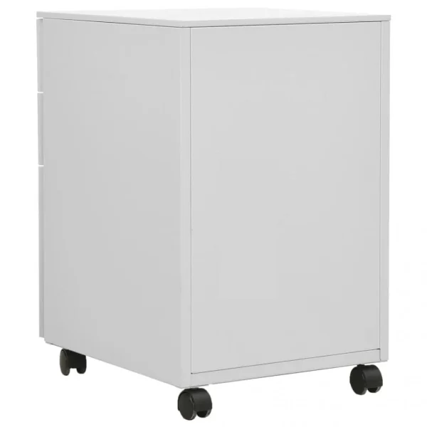 SOLDES TOUT À VidaXL Classeur Mobile Gris Clair 39x45x60 Cm Acier 6